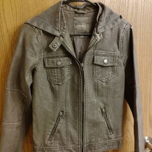 Maurices Charcoal Logo-Stitched Jacket